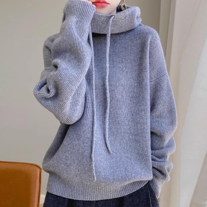 Womens Chunky Knit Jumper Thick Warm Lazy Pullover