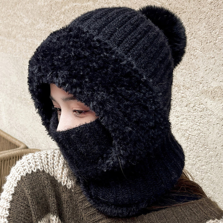 Knitted Hat and Scarf in One – Warm Windproof Hooded Scarf