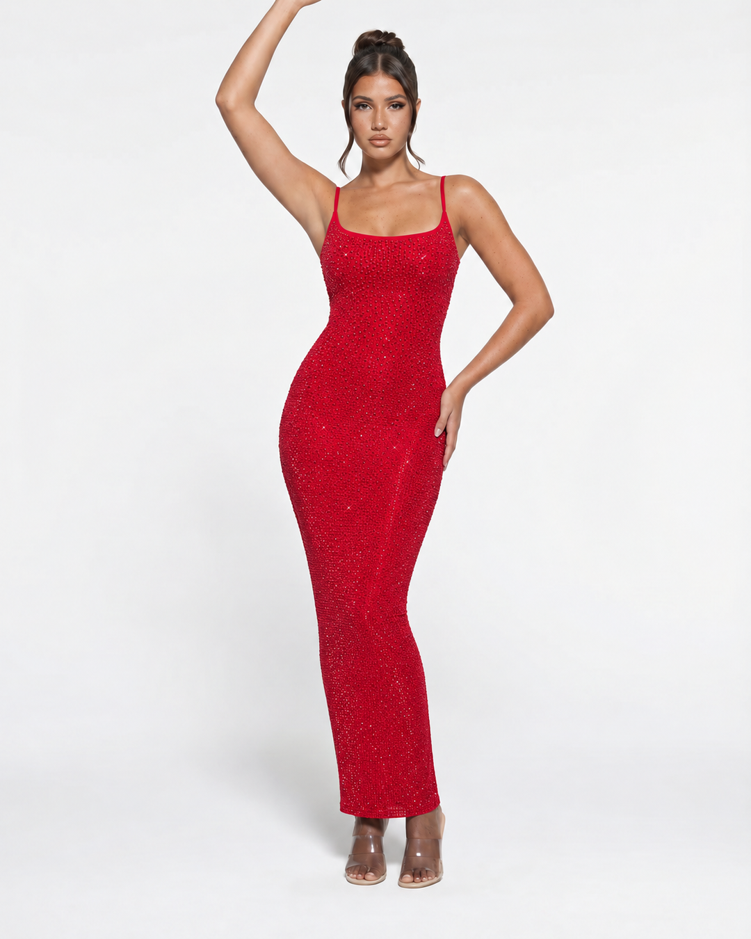 Shari | Maxi Dress with Cami Straps and Side Slit
