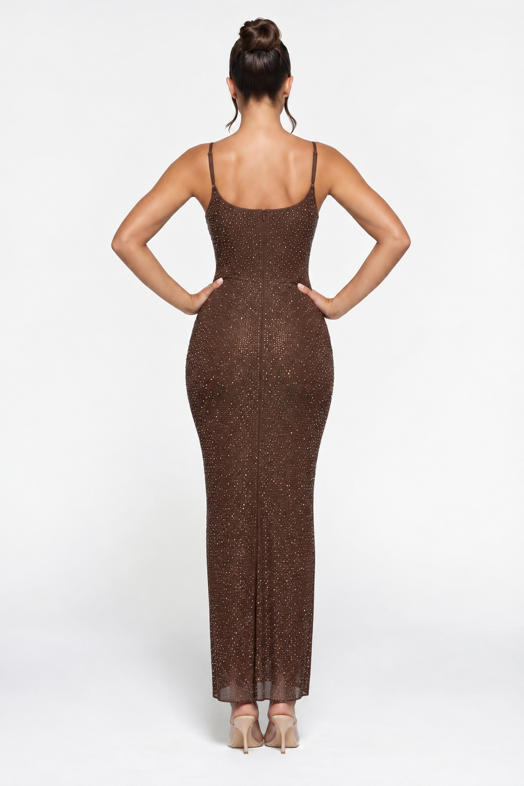 Shari | Maxi Dress with Cami Straps and Side Slit