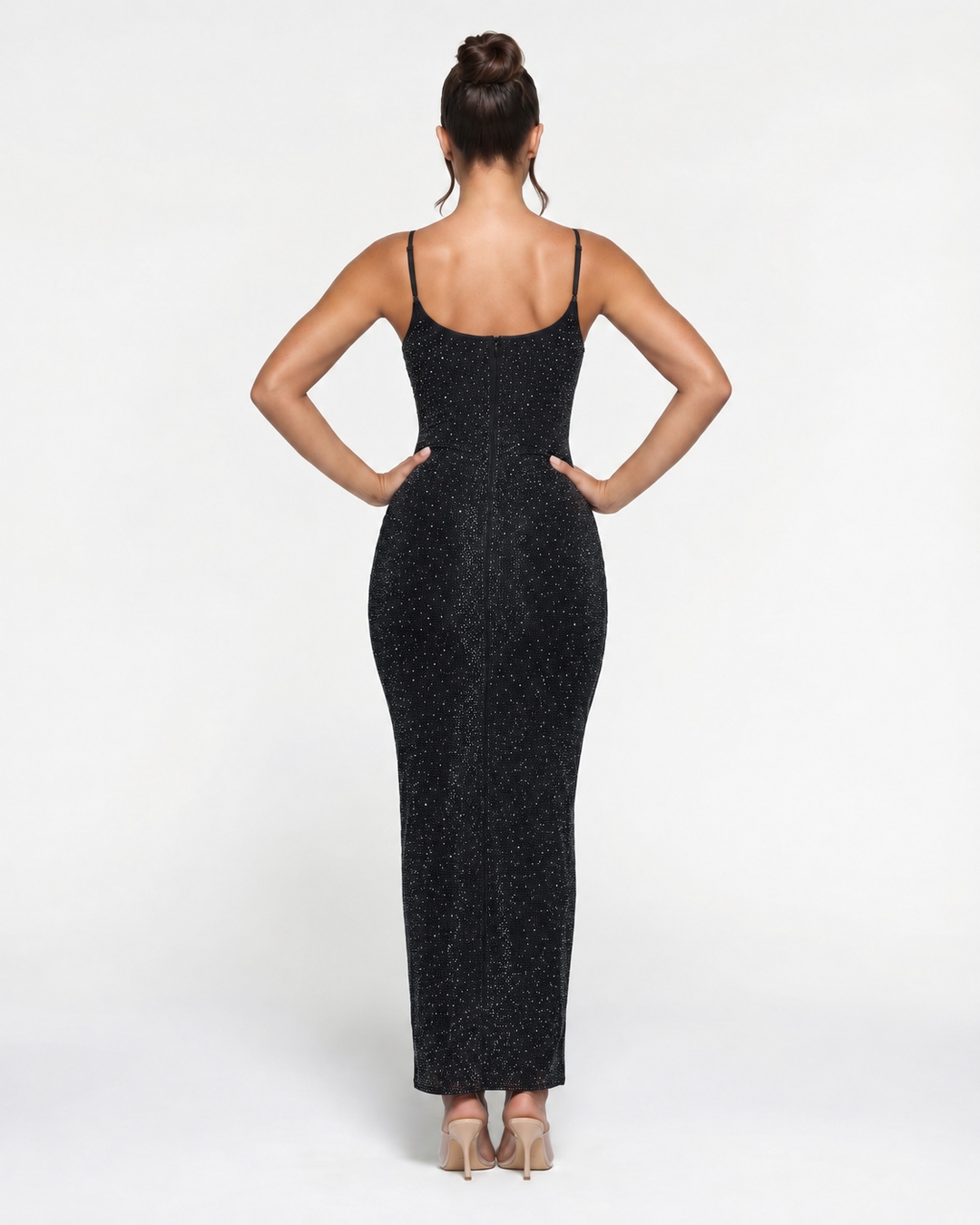 Shari | Maxi Dress with Cami Straps and Side Slit