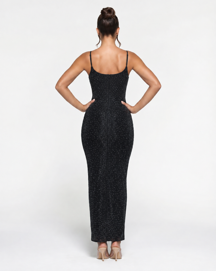Shari | Maxi Dress with Cami Straps and Side Slit