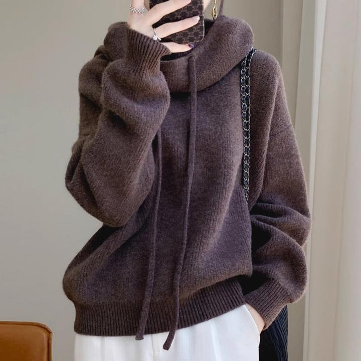 Womens Chunky Knit Jumper Thick Warm Lazy Pullover