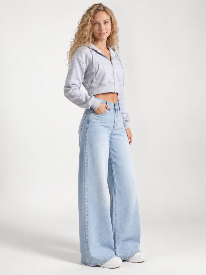 Lillie | Wide-Leg Jeans with Long Hem