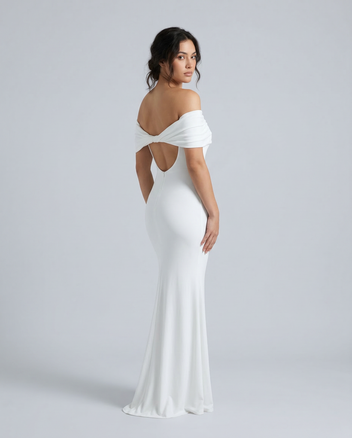 Sophia | Maxi Dress with Off-Shoulder Neckline