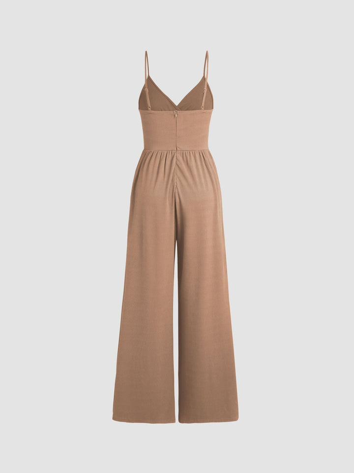Jasmine | V-neck Cami Wide Leg Jumpsuit