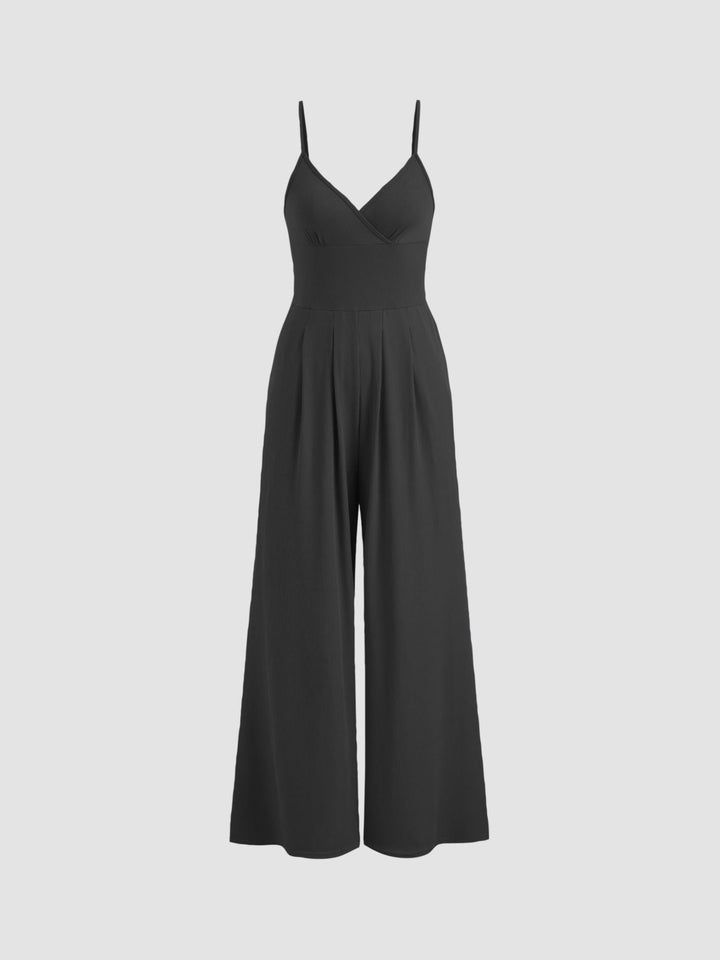 Jasmine | V-neck Cami Wide Leg Jumpsuit