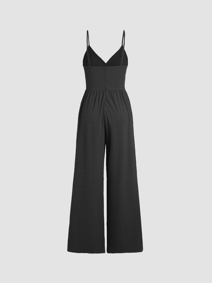 Jasmine | V-neck Cami Wide Leg Jumpsuit