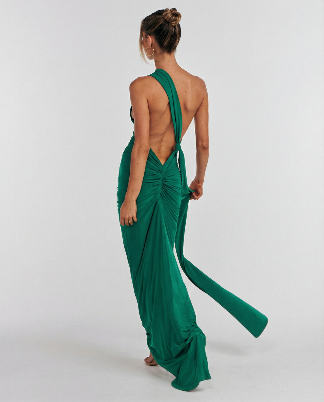 Ximena | Maxi Dress with One-Shoulder Open Back