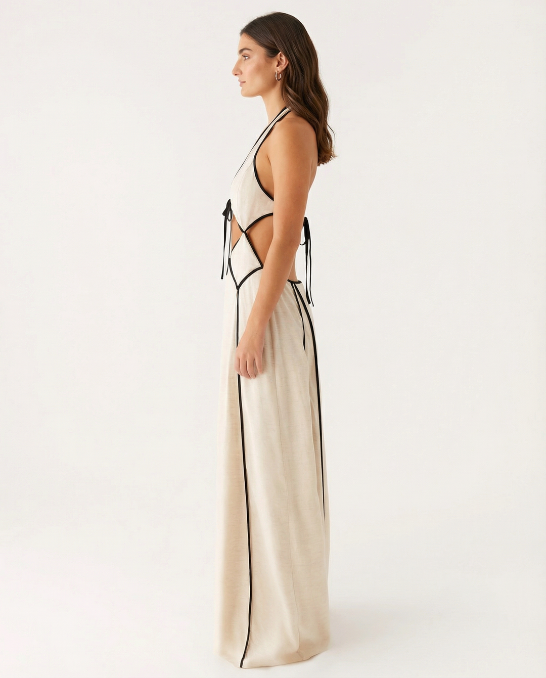 Valerie | Maxi Dress with Halter Cut-Out Detail