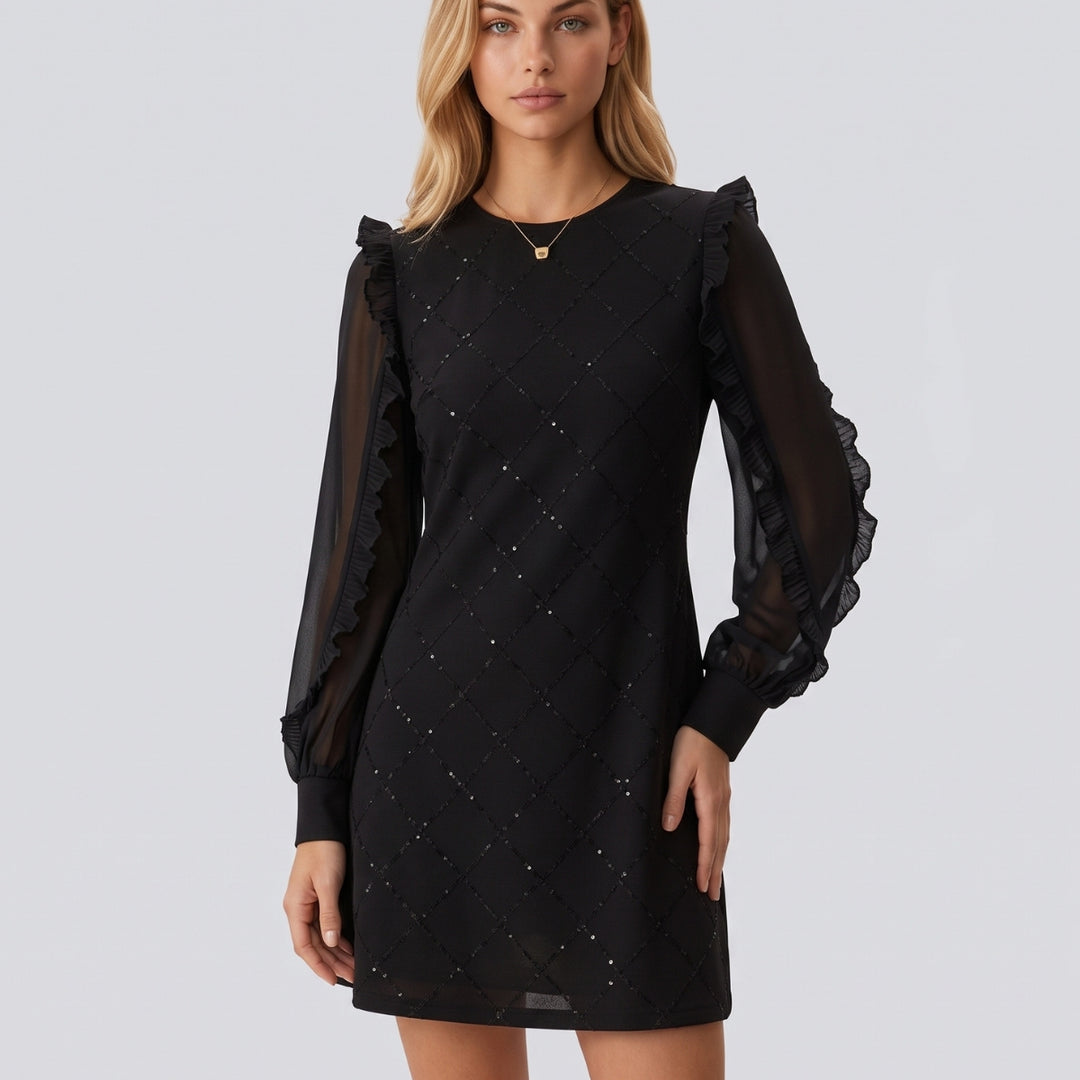 Yuki | Mandarin Collar Cocktail Mini Dress