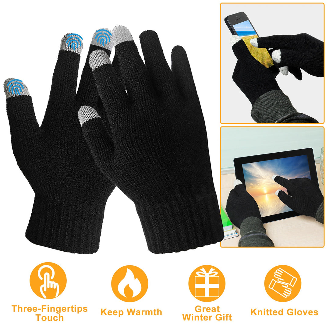 Touch Screen Gloves – Warm Knitted Unisex Winter Gloves