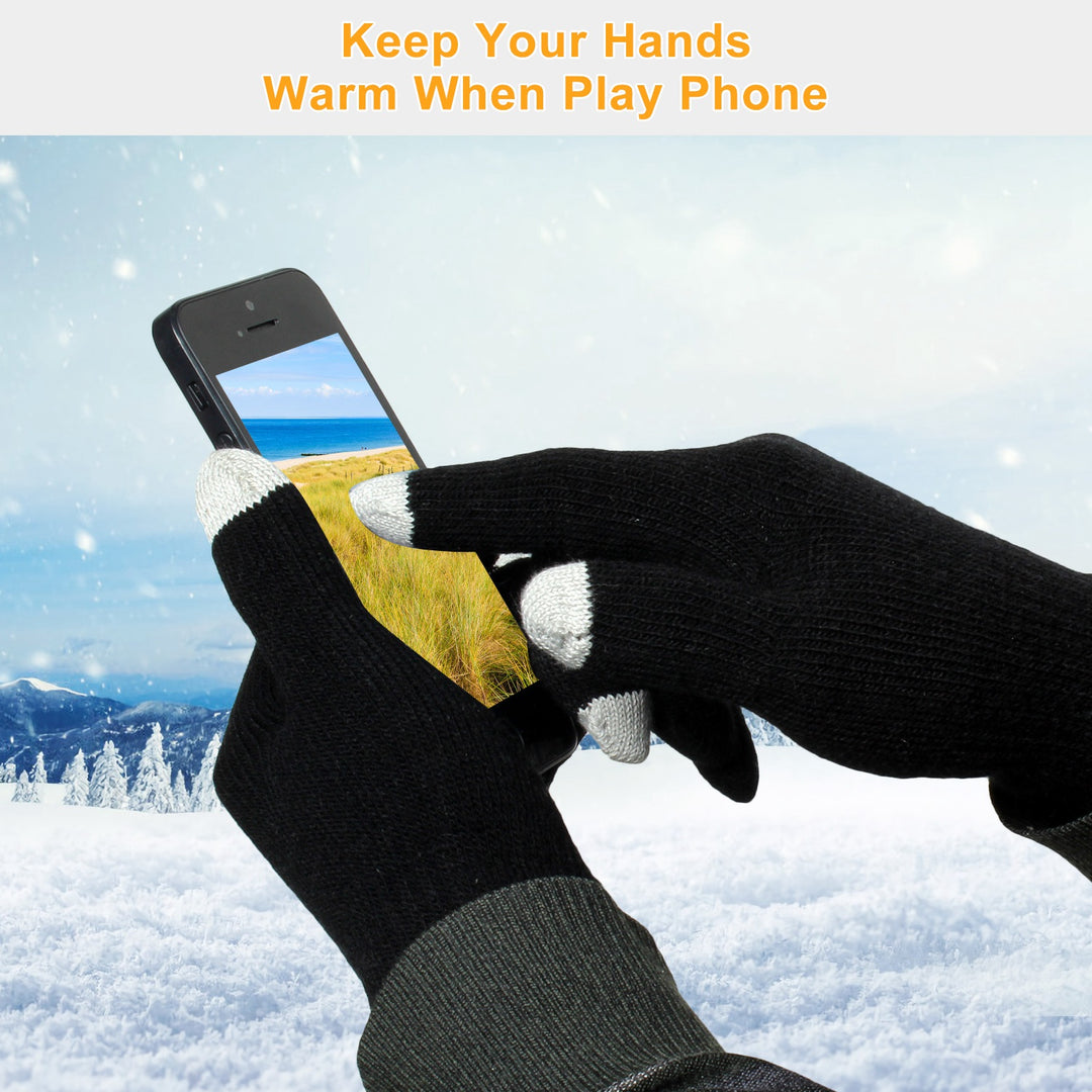Touch Screen Gloves – Warm Knitted Unisex Winter Gloves