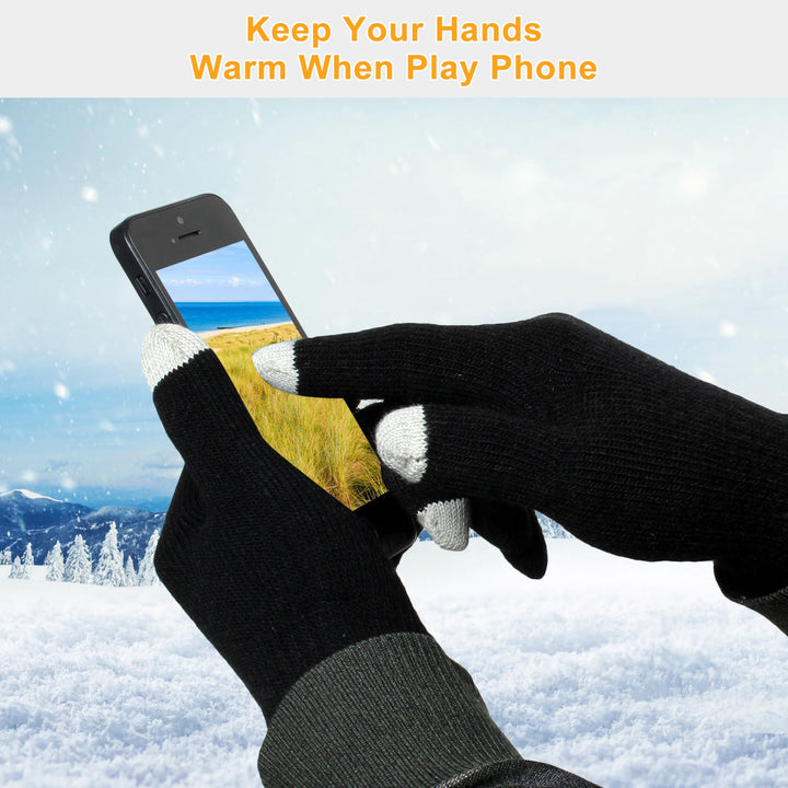 Touch Screen Gloves – Warm Knitted Unisex Winter Gloves