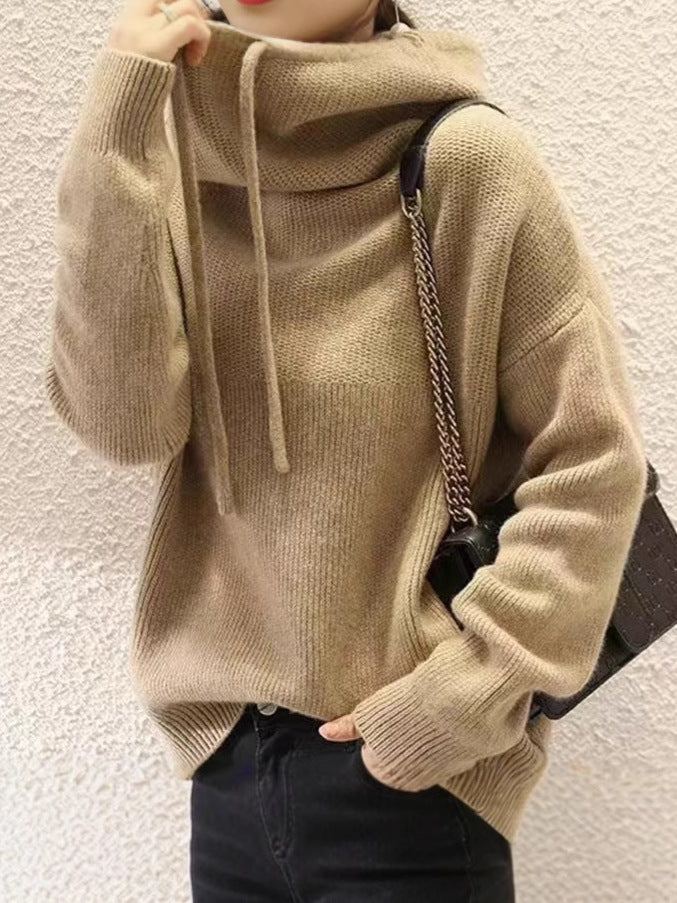 Womens Chunky Knit Jumper Thick Warm Lazy Pullover